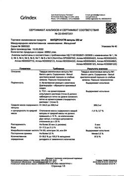 10158-Сертификат Милдронат, капсулы 250 мг 40 шт-61