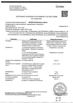 10158-Сертификат Милдронат, капсулы 250 мг 40 шт-1