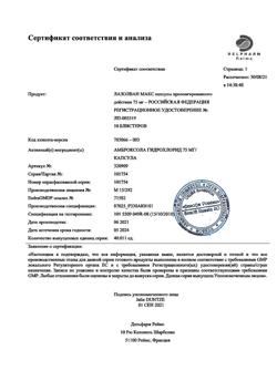 10333-Сертификат Лазолван Макс, капсулы с пролонг высвобождением 75 мг 10 шт-15