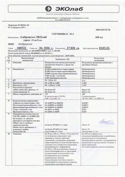 10545-Сертификат Амброксол-ЭКОлаб, сироп 15 мг/5 мл 100 мл 1 шт-3