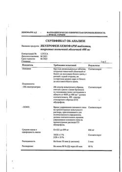 11827-Сертификат Ибупрофен-Хемофарм, таблетки покрыт.плен.об. 400 мг 30 шт-204