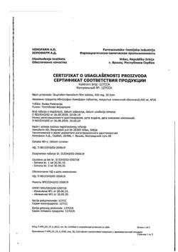 11827-Сертификат Ибупрофен-Хемофарм, таблетки покрыт.плен.об. 400 мг 30 шт-201