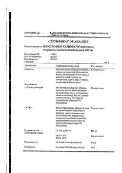 11827-Сертификат Ибупрофен-Хемофарм, таблетки покрыт.плен.об. 400 мг 30 шт-168