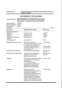 11827-Сертификат Ибупрофен-Хемофарм, таблетки покрыт.плен.об. 400 мг 30 шт-93