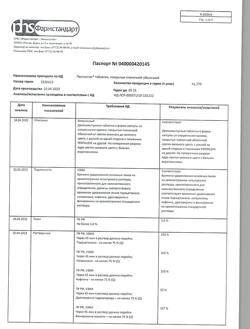1195-Сертификат Пенталгин, таблетки покрыт.плен.об. 12 шт-23