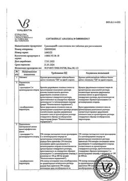 12493-Сертификат Граммидин Нео с анестетиком, таблетки для рассасывания 18 шт-14