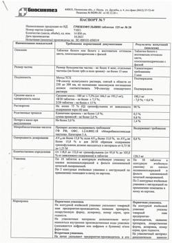 12594-Сертификат Гризеофульвин, таблетки 125 мг 20 шт-5