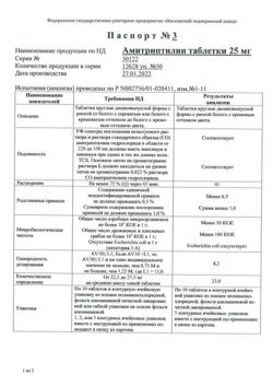 12775-Сертификат Амитриптилин, таблетки 25 мг 50 шт-9