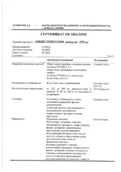 12783-Сертификат Амоксициллин, капсулы 250 мг 16 шт-13