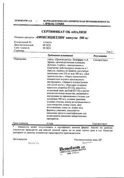 12783-Сертификат Амоксициллин, капсулы 250 мг 16 шт-1