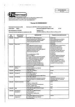 12789-Сертификат Амоксициллин ЭКСПРЕСС, таблетки диспергируемые 250 мг 20 шт-1