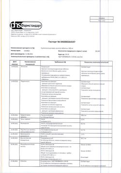 12994-Сертификат Ацетилсалициловая кислота, таблетки 500 мг 20 шт-127