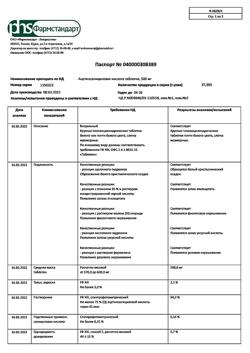 12994-Сертификат Ацетилсалициловая кислота, таблетки 500 мг 20 шт-5