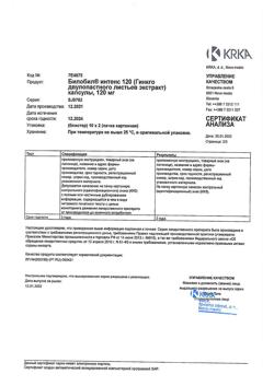13184-Сертификат Билобил Интенс, капсулы 120 мг 20 шт-3