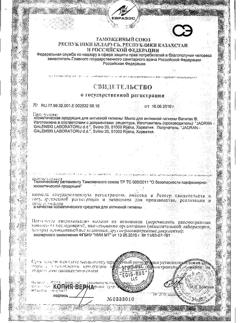 13446-Сертификат Вагилак мыло для интимной гигиены, 250 мл 1 шт-8