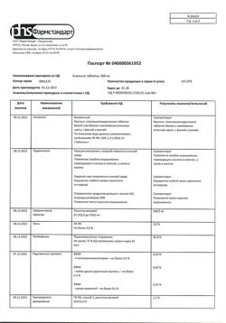 14429-Сертификат Анальгин, таблетки 500 мг 10 шт-89