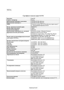 1447-Сертификат Спазмалгон, таблетки 50 шт-61