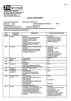 15294-Сертификат Кальция глюконат, таблетки 500 мг 20 шт-22