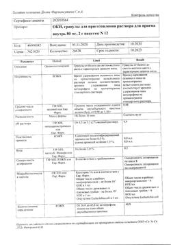 1581-Сертификат ОКИ, гранулы д/приг раствора для приема внутрь 80 мг 2 г 12 шт-1