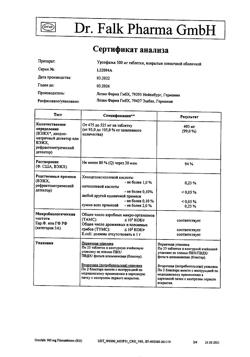 16003-Сертификат Урсофальк, таблетки покрыт.плен.об. 500 мг 50 шт-12