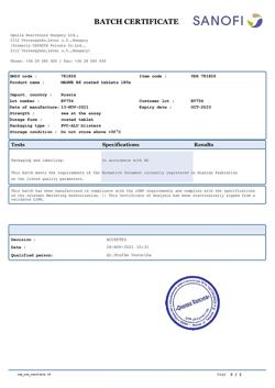 16155-Сертификат Магне B6, таблетки покрыт.об. 180 шт-20