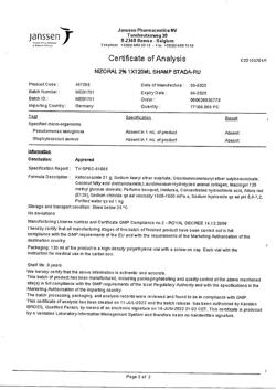 17173-Сертификат Низорал, шампунь лекарственный 2 % 120 мл 1 шт-20