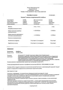 17173-Сертификат Низорал, шампунь лекарственный 2 % 120 мл 1 шт-25