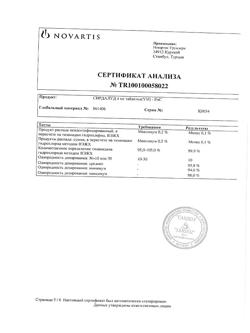 18865-Сертификат Сирдалуд, таблетки 4 мг 30 шт-37