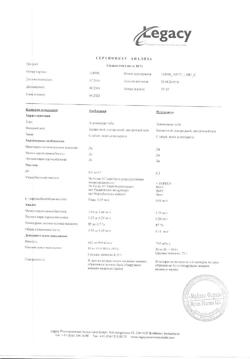 18925-Сертификат Солкосерил, гель для наружного применения 10 % 20 г 1 шт-130