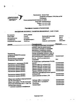 19374-Сертификат Имодиум Экспресс, таблетки-лиофилизат 2 мг 6 шт-30