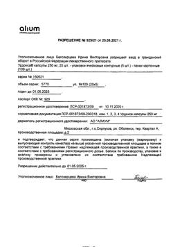 19877-Сертификат Урдокса, капсулы 250 мг 100 шт-9