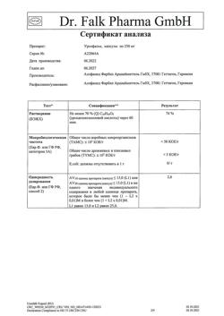 19897-Сертификат Урсофальк, капсулы 250 мг 100 шт-30