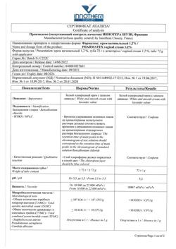 19950-Сертификат Фарматекс, крем вагинальный 1,2 % 72 г 1 шт-3