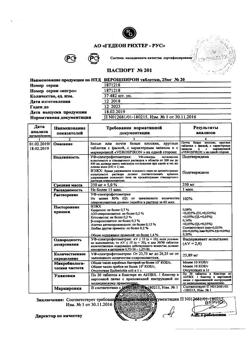 20537-Сертификат Верошпирон, таблетки 25 мг 20 шт-45