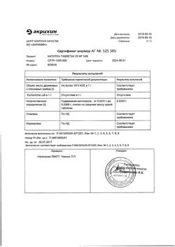 20565-Сертификат Капотен, таблетки 25 мг 28 шт-111
