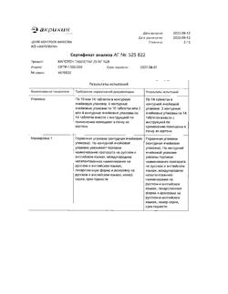 20565-Сертификат Капотен, таблетки 25 мг 28 шт-104