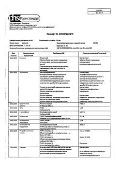 21928-Сертификат Парацетамол, таблетки 500 мг 10 шт-54