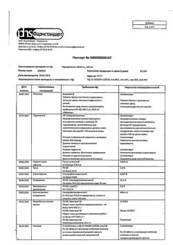 21928-Сертификат Парацетамол, таблетки 500 мг 10 шт-79