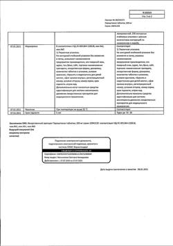21928-Сертификат Парацетамол, таблетки 500 мг 10 шт-30