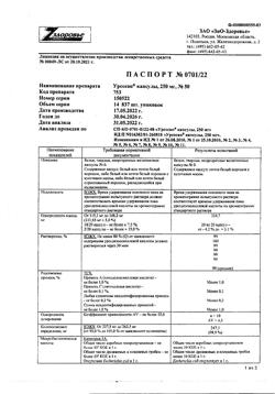 21988-Сертификат Урсосан, капсулы 250 мг 50 шт-23