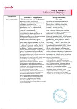 2203-Сертификат Актовегин, раствор для инъекций 40 мг/мл 5 мл 5 шт-57
