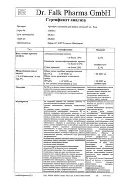 2238-Сертификат Урсофальк, суспензия для приема внутрь 250 мг/5 мл 250 мл 1 шт-17