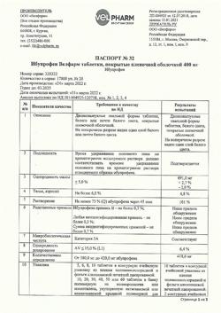 22387-Сертификат Ибупрофен Велфарм, таблетки покрыт.плен.об. 400 мг 20 шт-9