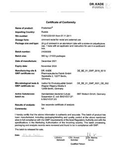 22459-Сертификат Постеризан, мазь для наружного применения 25 г 1 шт-8