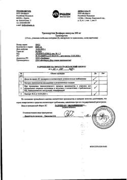 22580-Сертификат Троксерутин Велфарм, капсулы 300 мг 60 шт-2