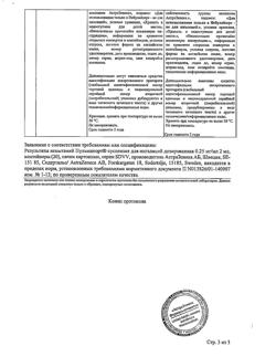 23020-Сертификат Пульмикорт, суспензия для ингаляций дозированная 0,25 мг/мл 2 мл 20 шт-5