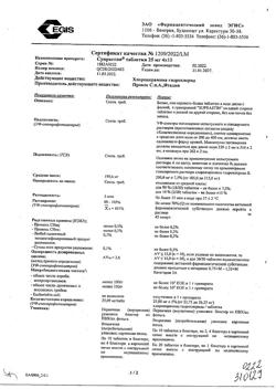 23881-Сертификат Супрастин, таблетки 25 мг 40 шт-61