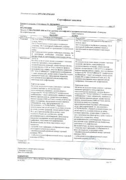 24517-Сертификат Глиатилин, раствор для инфузий и в/м введ. 1000 мг/3мл 3 мл 3 шт-12