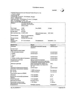 24604-Сертификат Но-шпа, раствор для в/в и в/м введ. 20 мг/мл 2 мл 25 шт-109