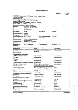 24604-Сертификат Но-шпа, раствор для в/в и в/м введ. 20 мг/мл 2 мл 25 шт-142